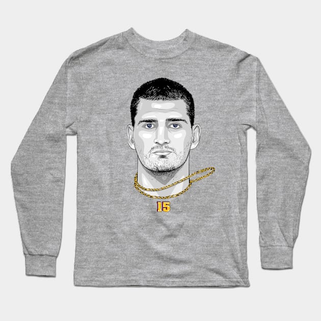 Jokic Long Sleeve T-Shirt by Midnight Run Studio